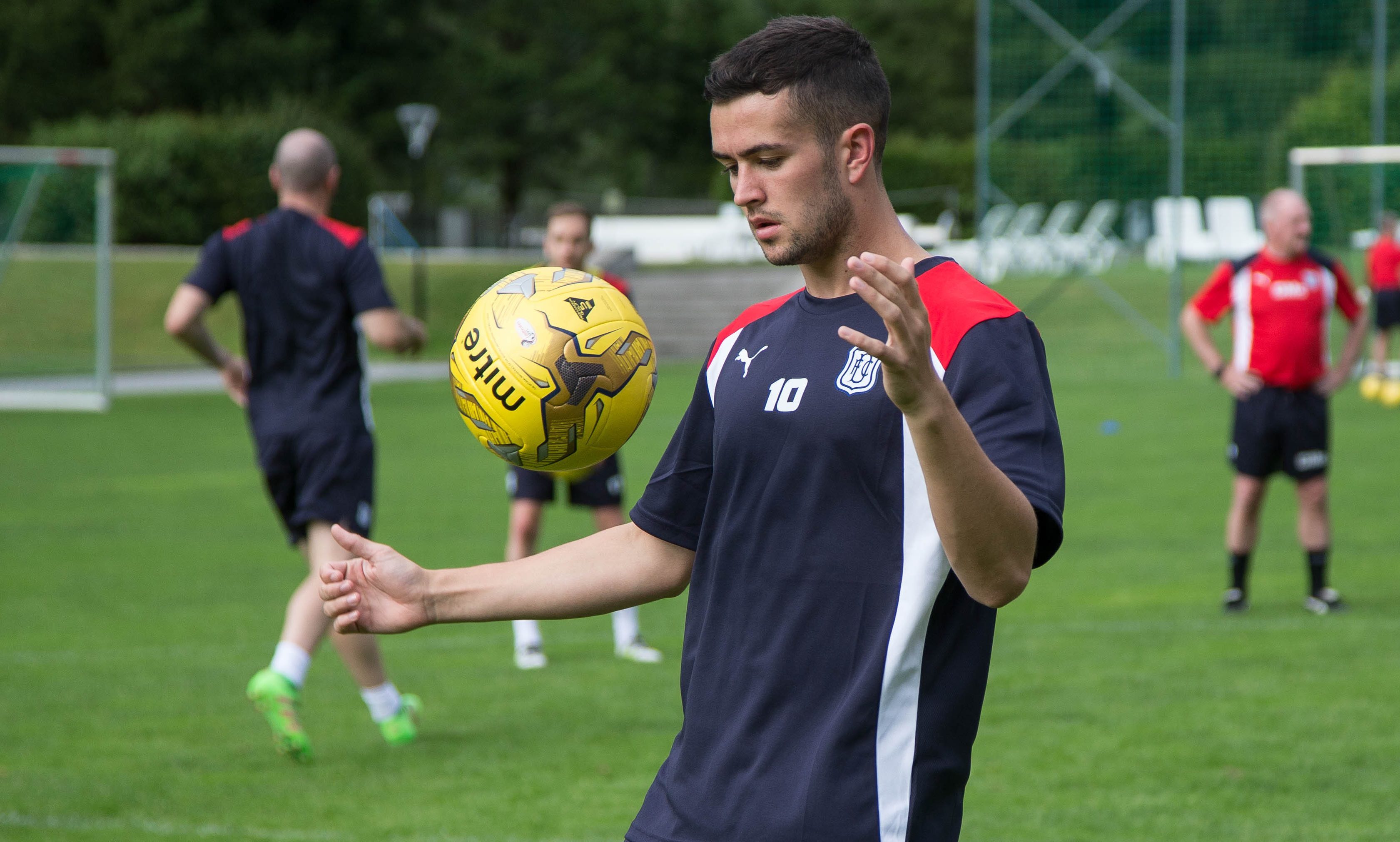 Dundee new boy Michael Duffy at pre-season training in Austria.