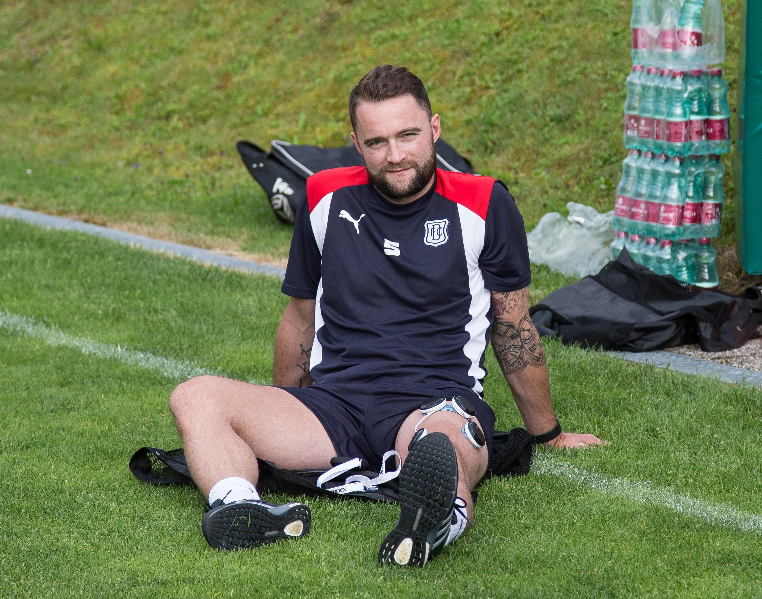 James McPake pictured at a recent Dundee FC training camp in Austria.