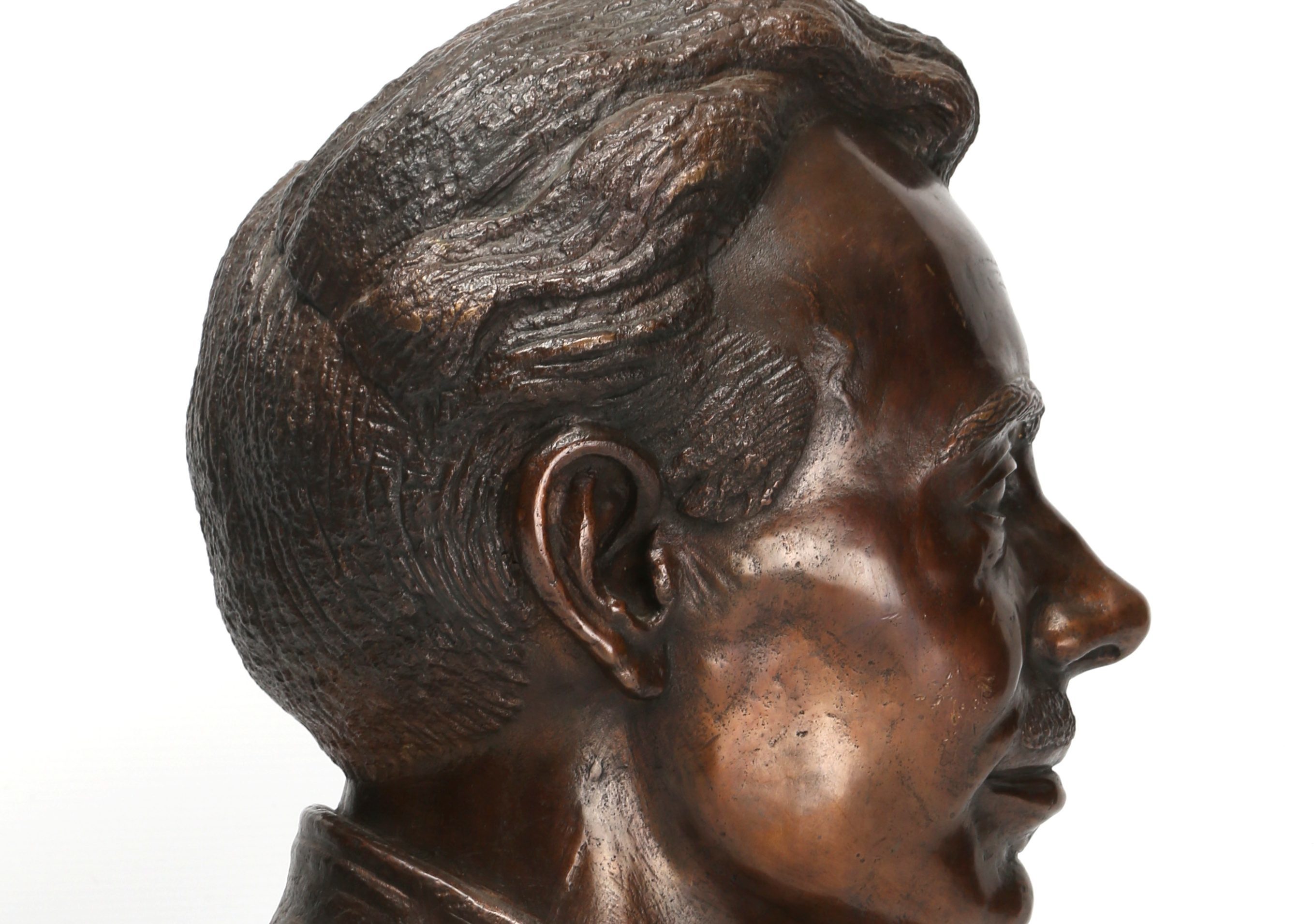 The bronze bust going up for auction.