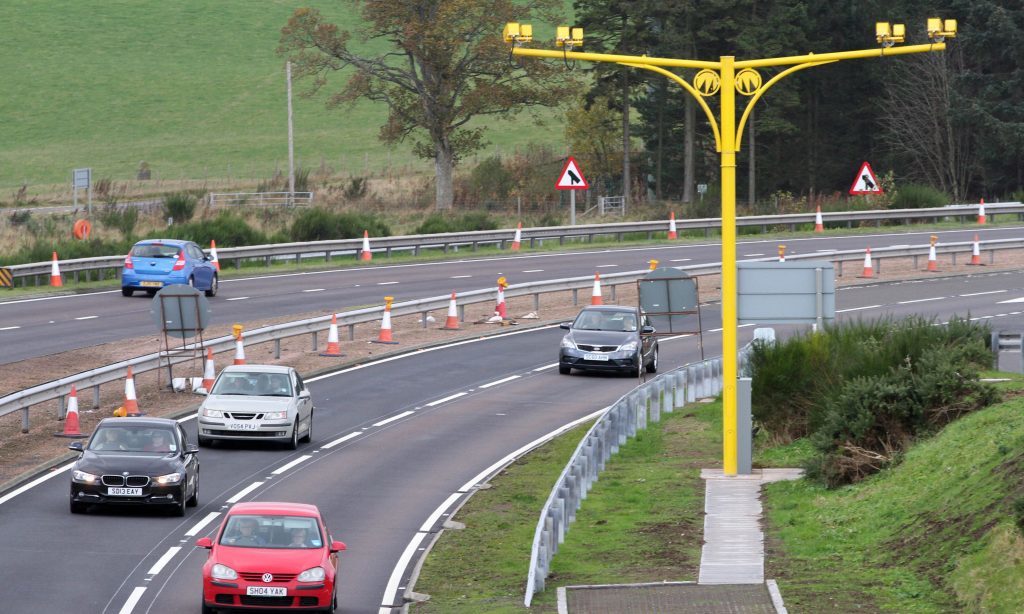 Speed cameras on the A9 at Auchterarder.