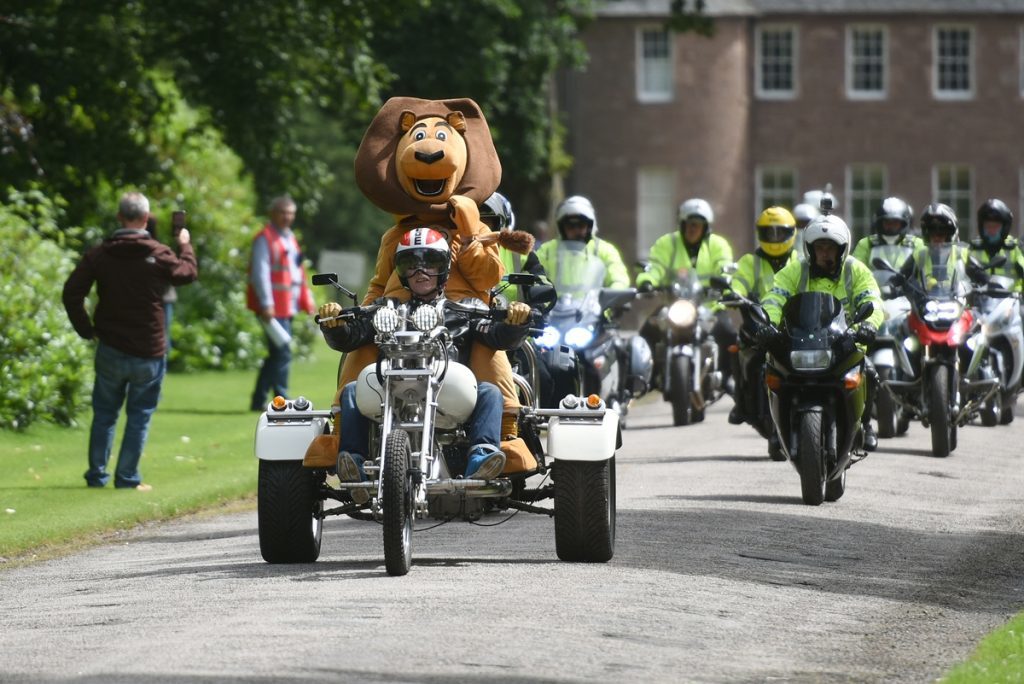 Harley Davidson and other bikes ride out