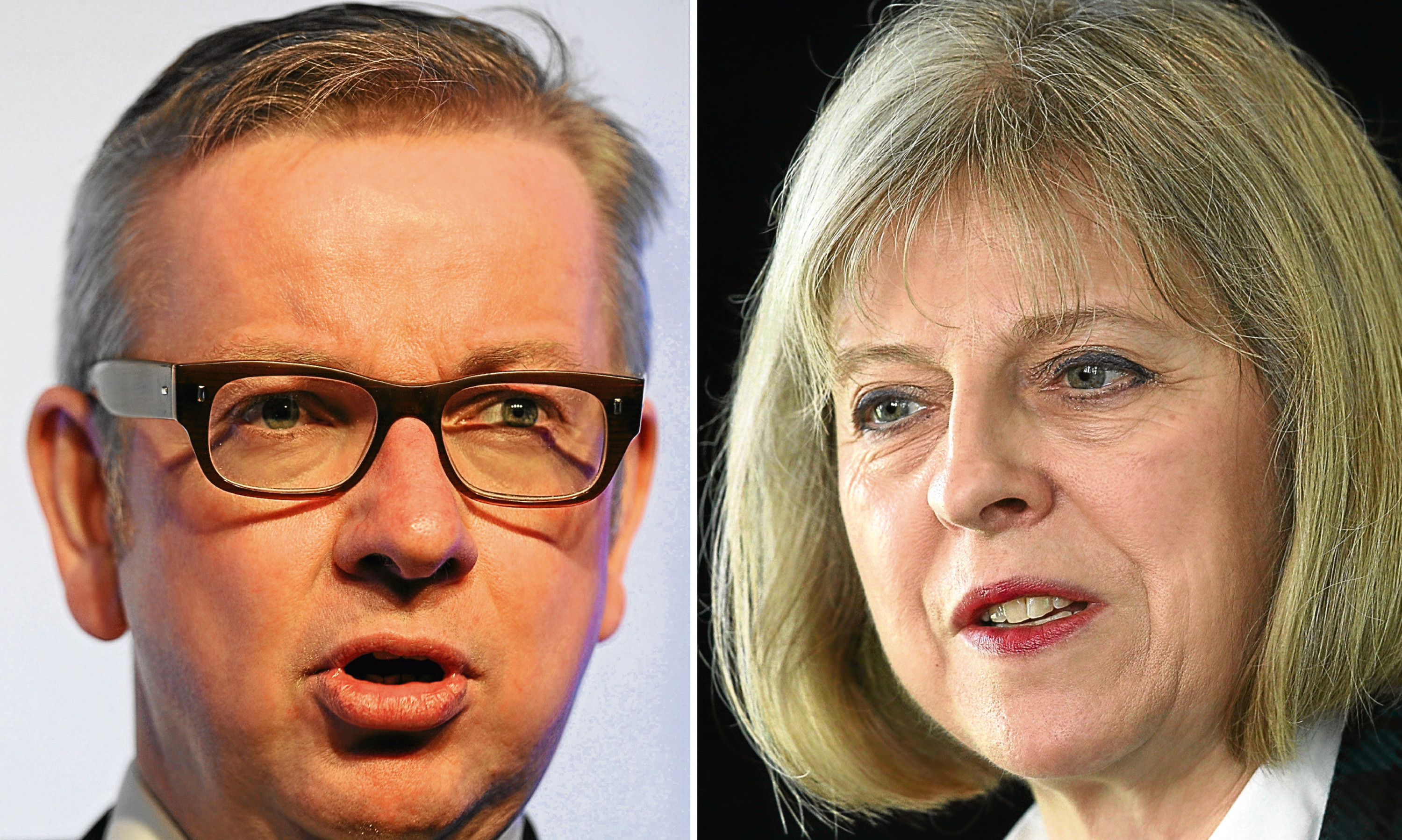 Prime Ministerial candidates Michael Gove and Theresa May