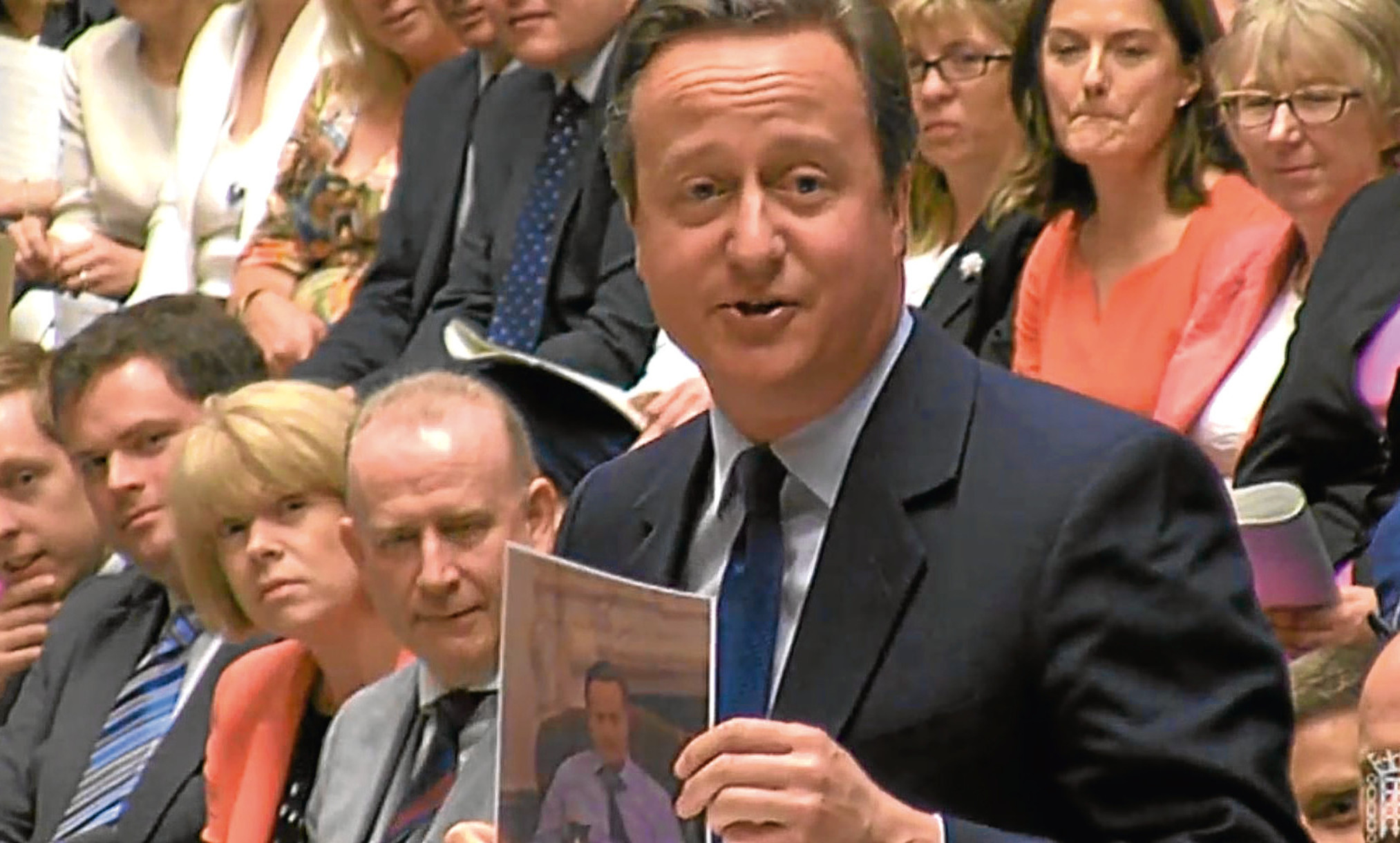 Prime Minister David Cameron at his last Prime Minister's Questions