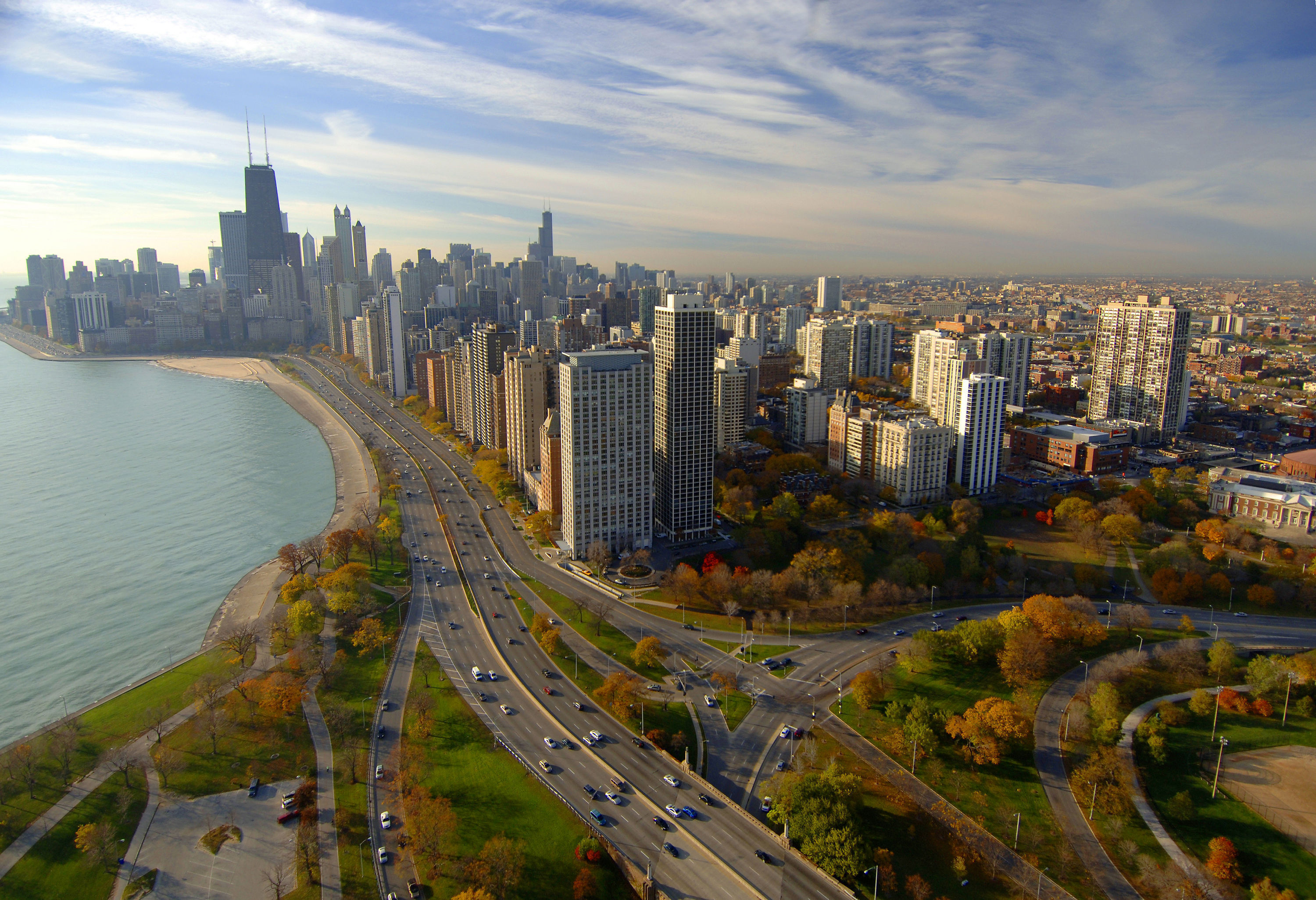 The Chicago skyline.