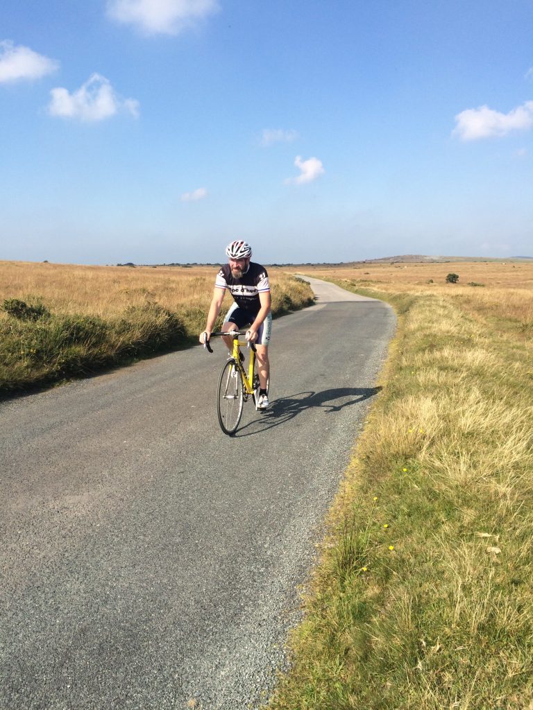 Cycling Across Bodmin Moor cornwall