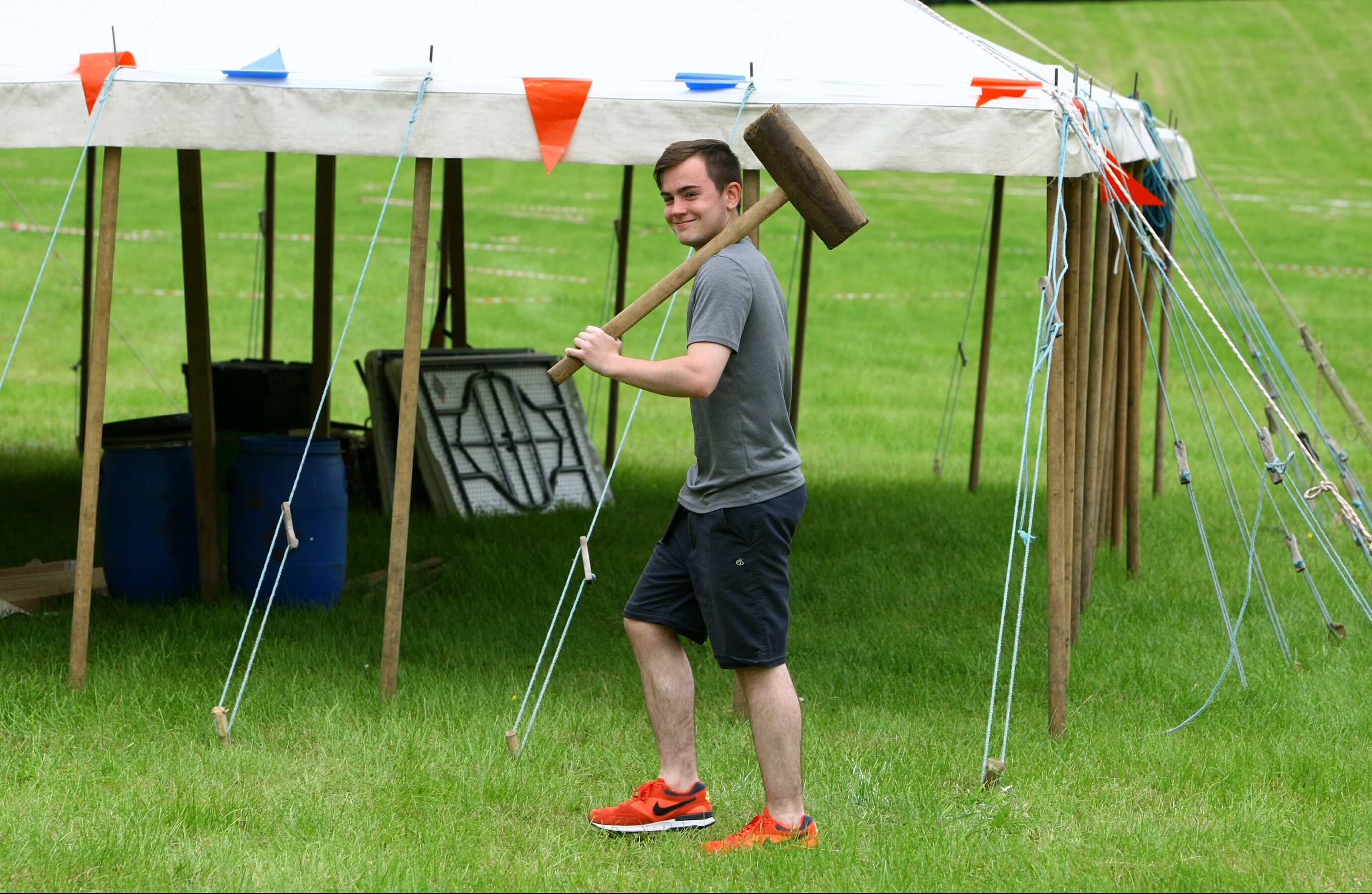 Daniel Stephen from the 5th Dundee Scouts at Blair Atholl.