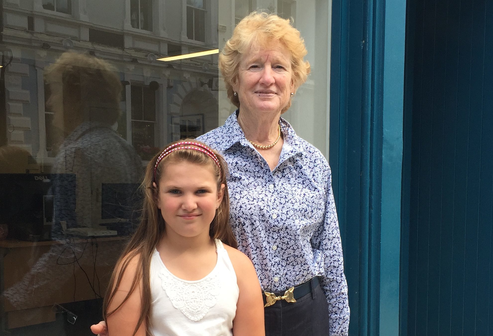 Betsey Reeves visited Aberfeldy with her granddaughter Lizzie.