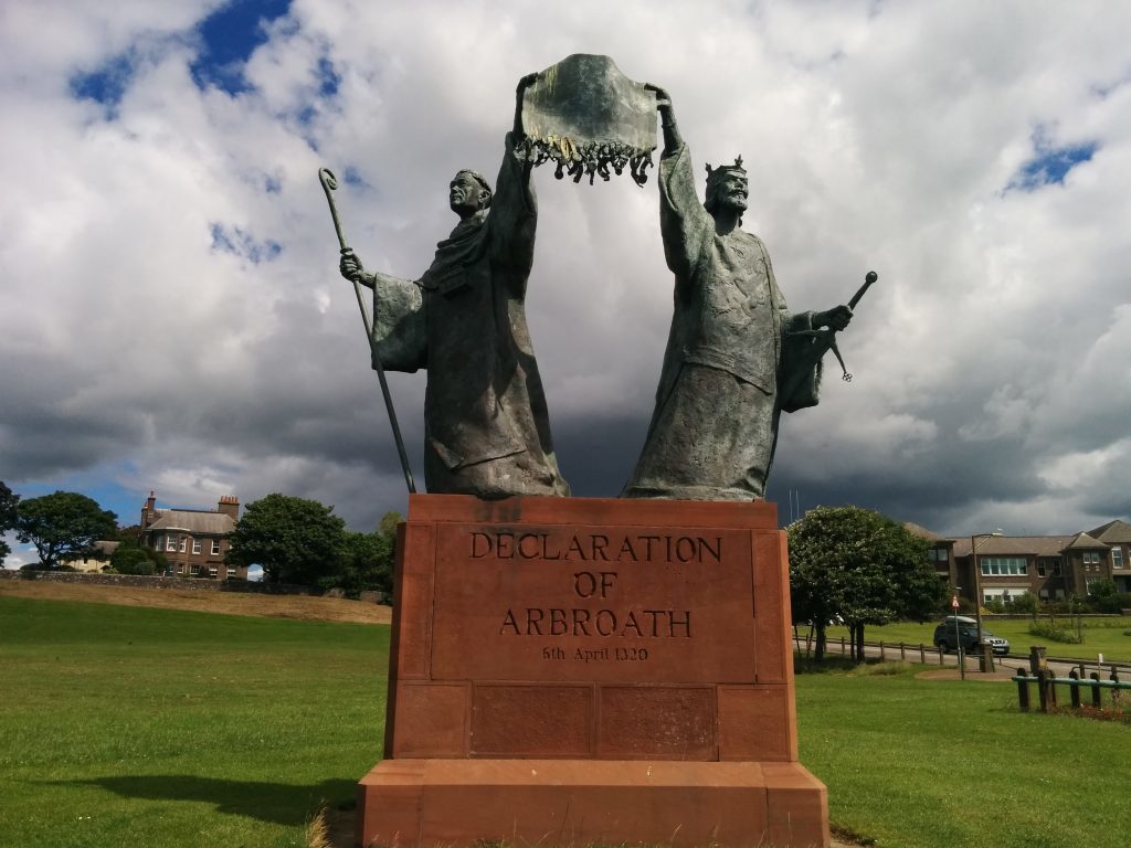 The Declaration is commemorated in Arbroath.