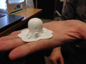 An octopus created using the 3D printer