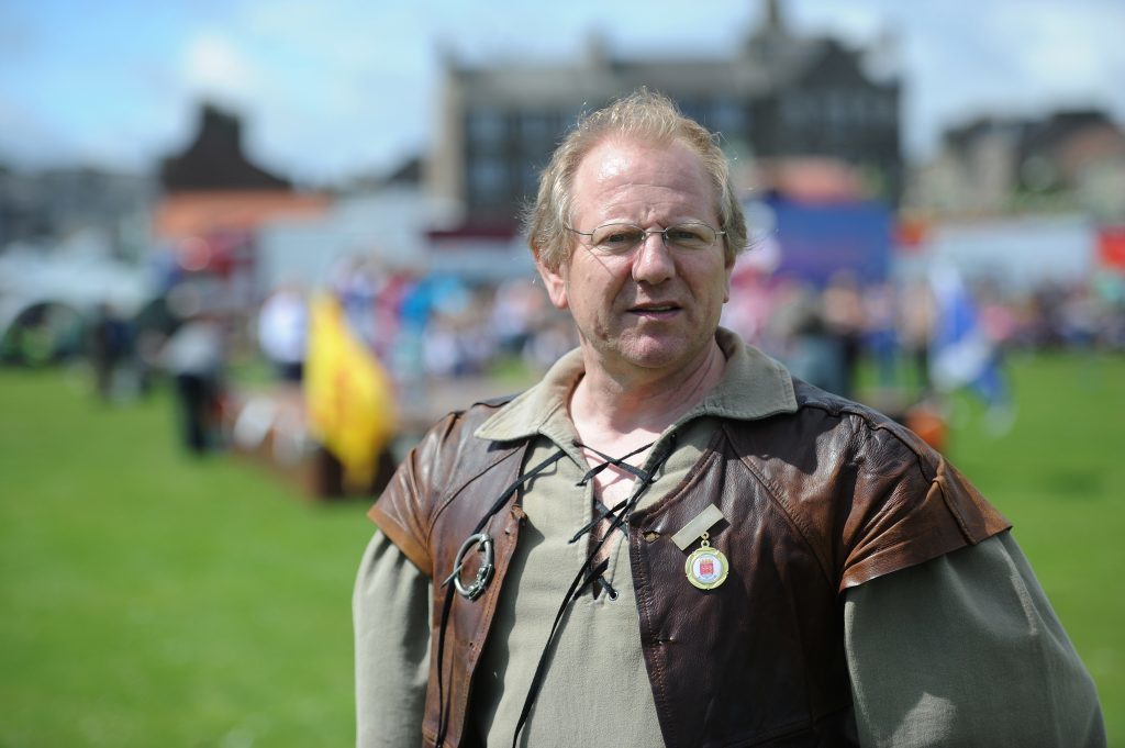 The games' honorary chieftan, Stuart Nicol.