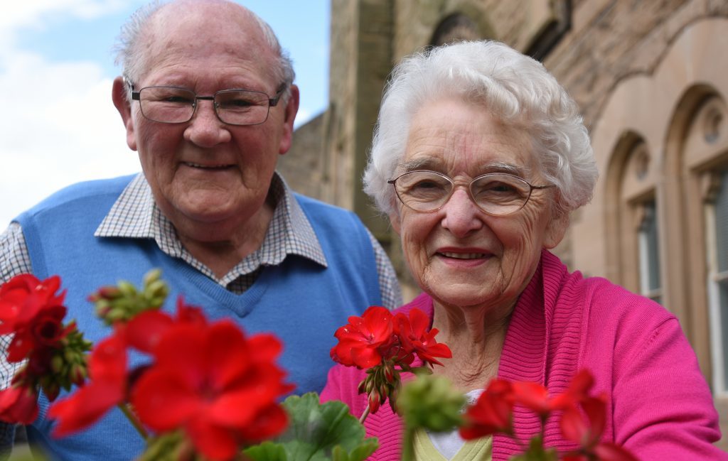 Ronnie and Mary Law of Cupar in Bloom