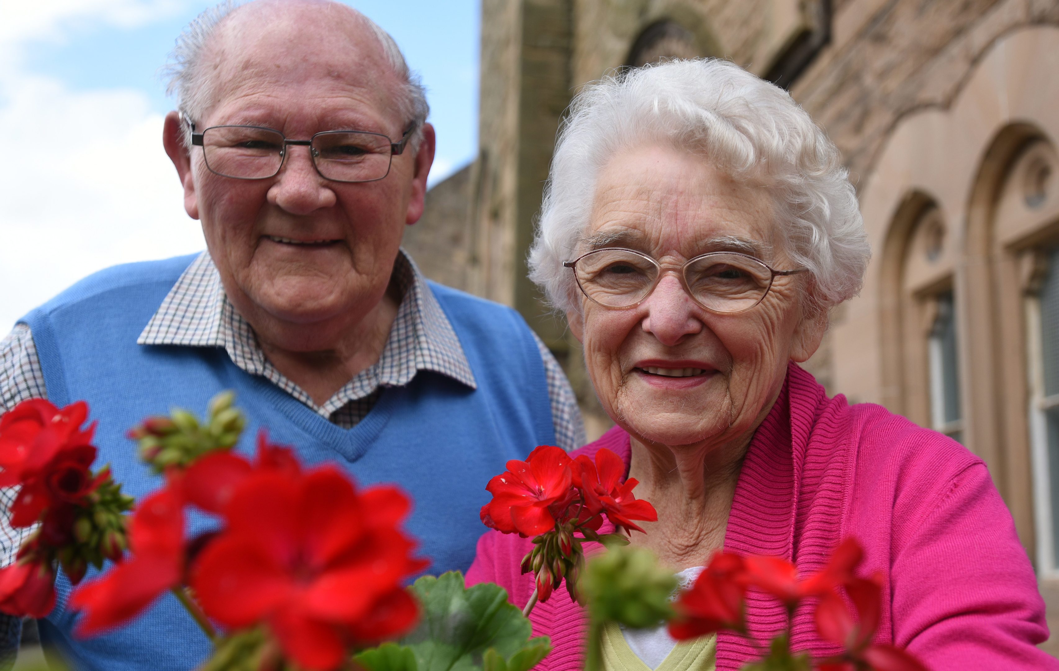 Ronnie and Mary Law of Cupar in Bloom