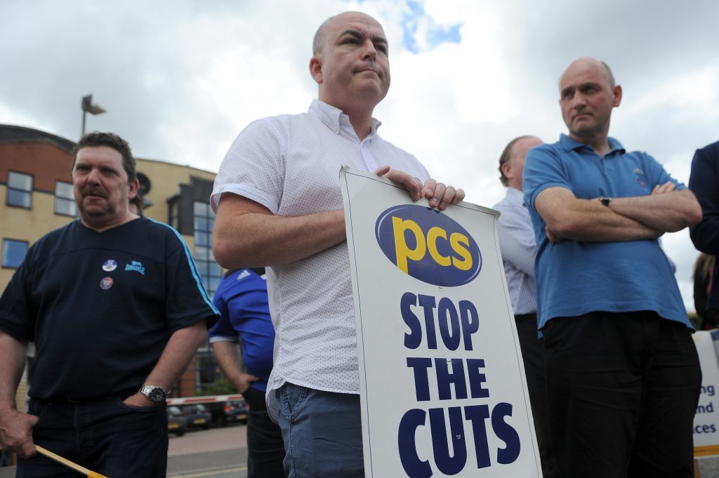 A protest outside Caledonian House.