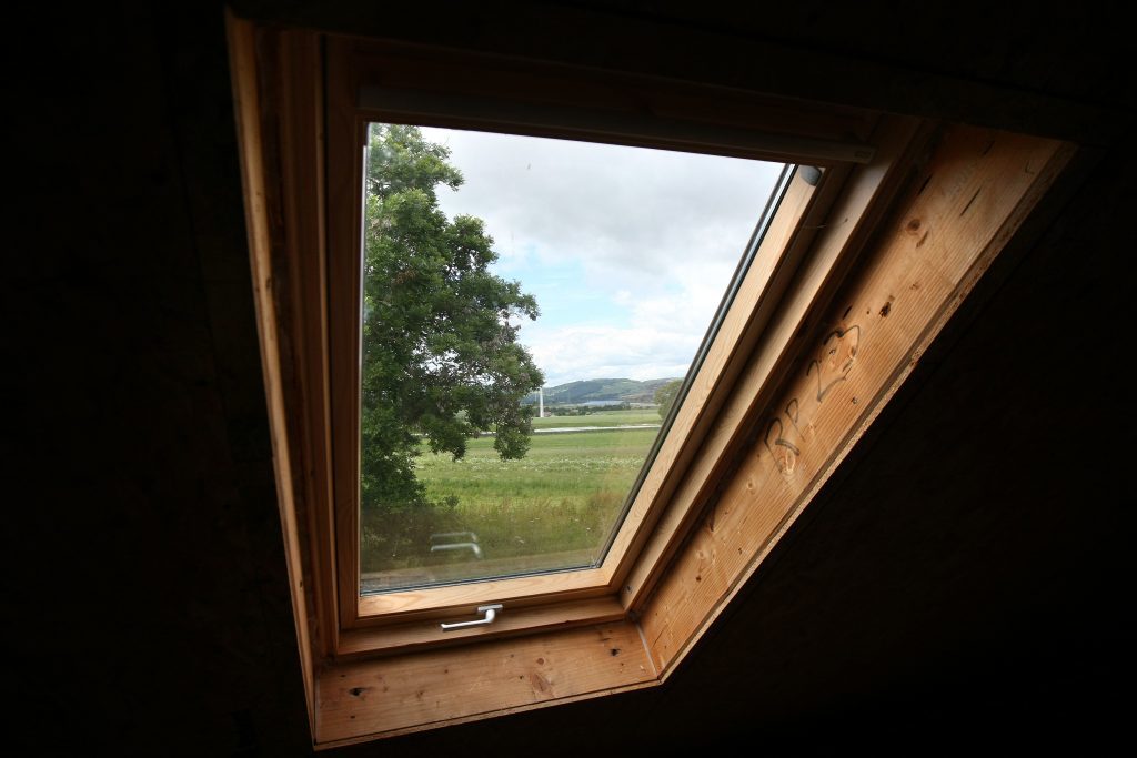 Courier Features - Jack McKeown story - The Arches - Capow. House & Home pictures of The Arches in Carpow, near Abernethy. Picture shows; the view from the attic, Friday 8 July 2016