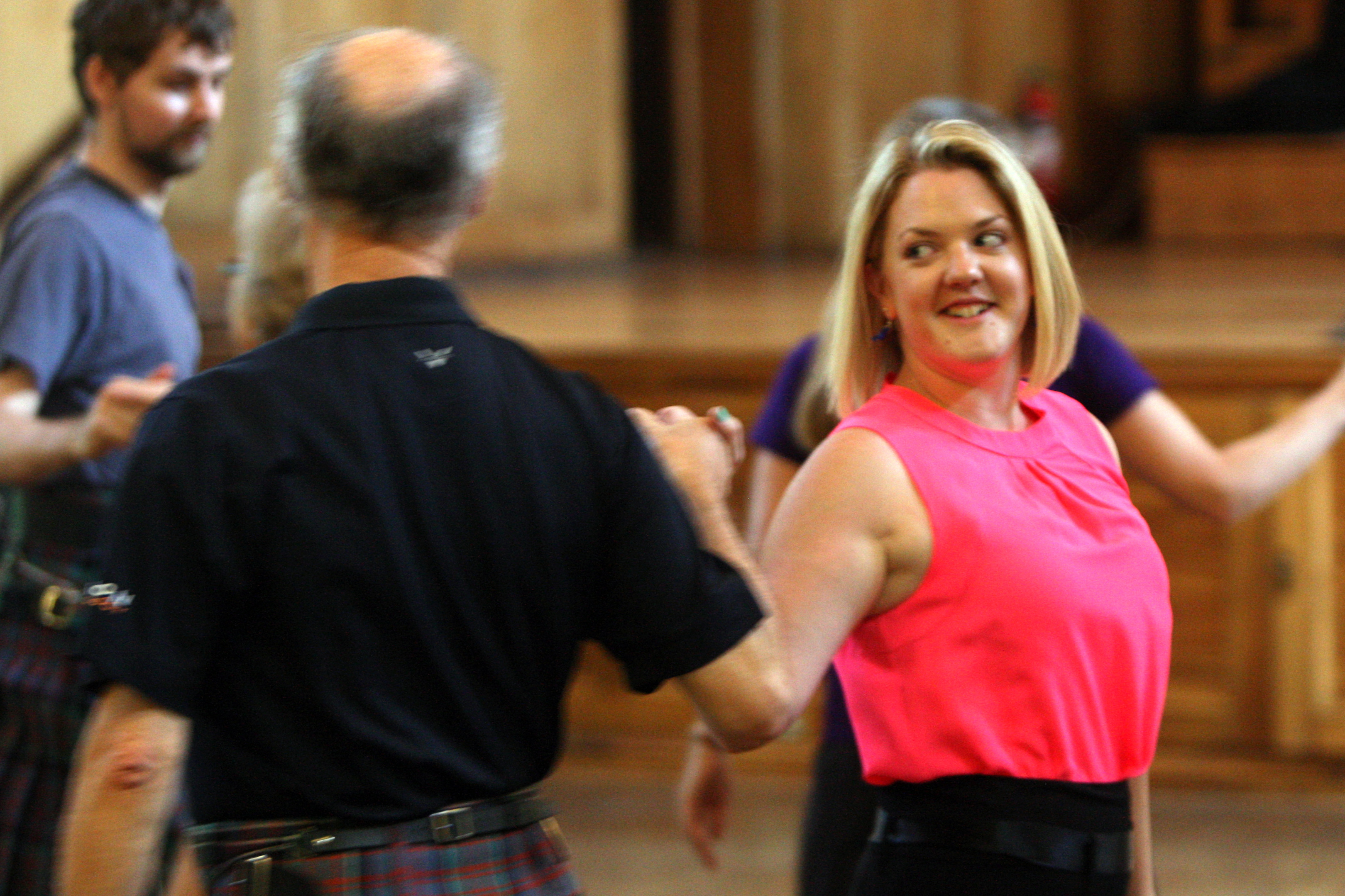 The Scottish Country Dance session at the Younger Hall.