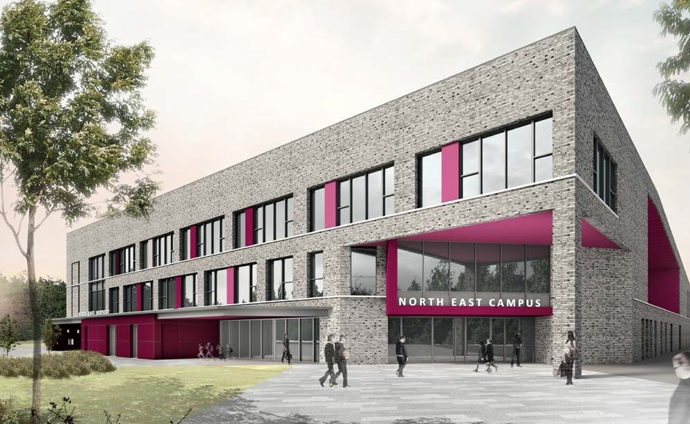 An artist's impression of the new North East Campus in Dundee.
