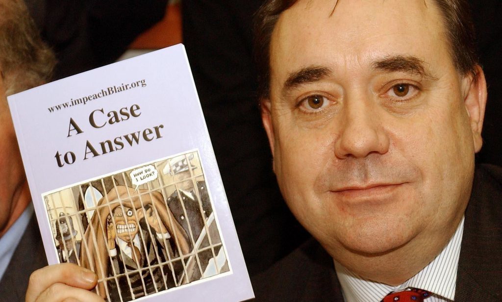 Alex Salmond calling for Tony Blair's impeachment as long ago as 2004.