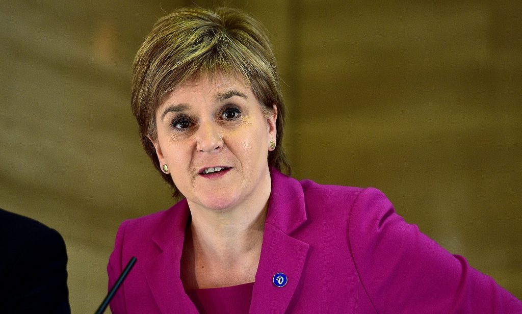 First Minister Nicola Sturgeon.