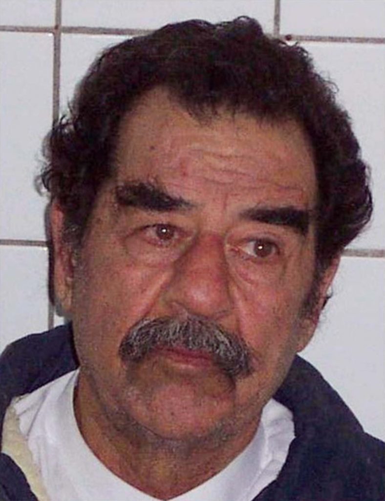 Former Iraqi leader Saddam Hussein following his capture.