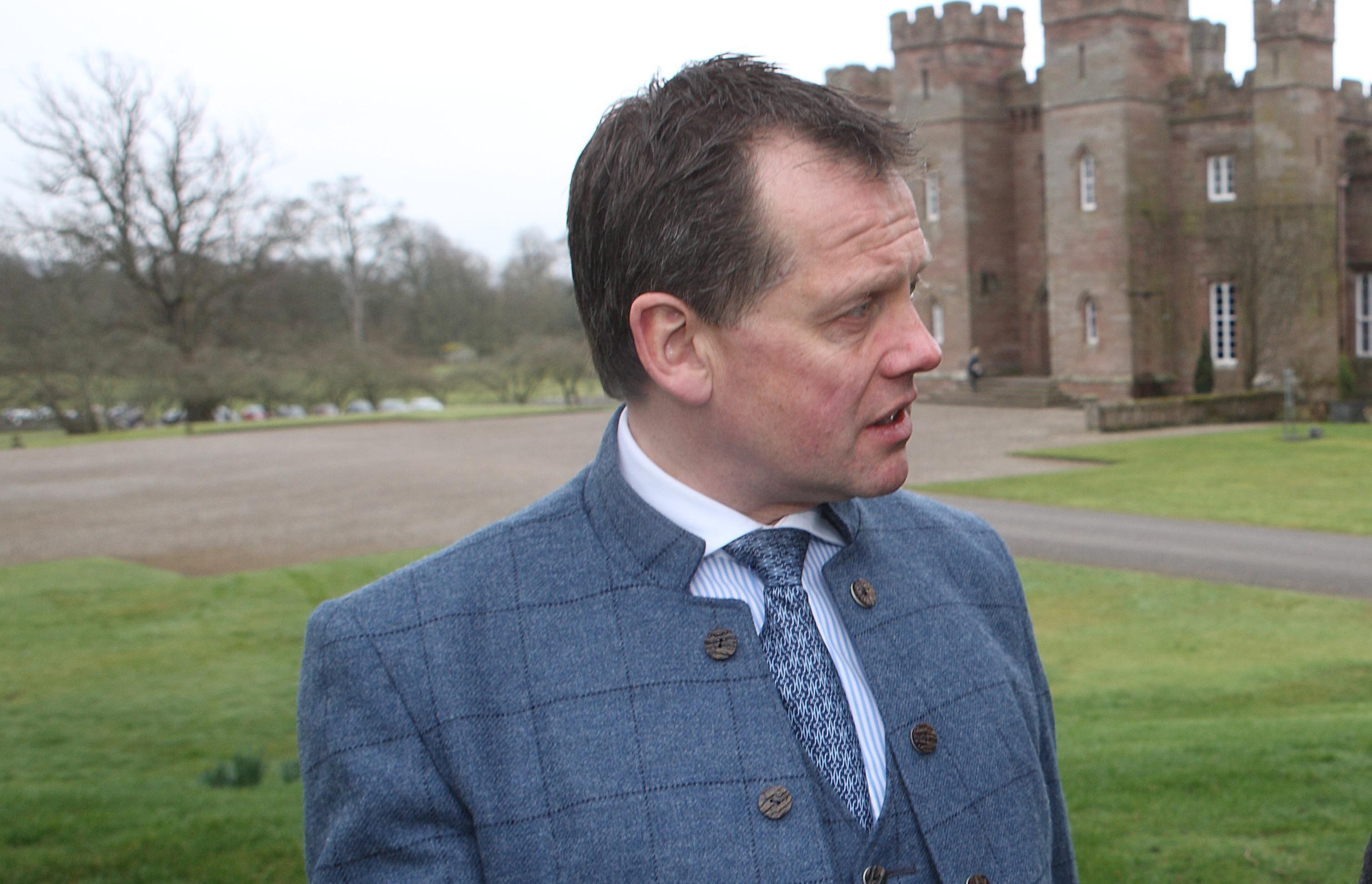 Stephen Leckie pictured recently at Scone Palace.