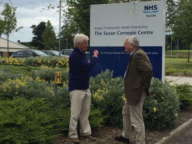 Mr May and Mr Rumbles at the Stracathro facility