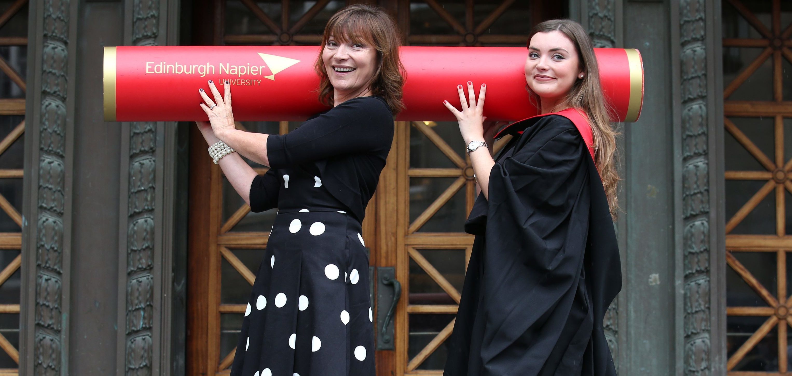 TV presenter Lorraine Kelly with her daughter Rosie Smith.