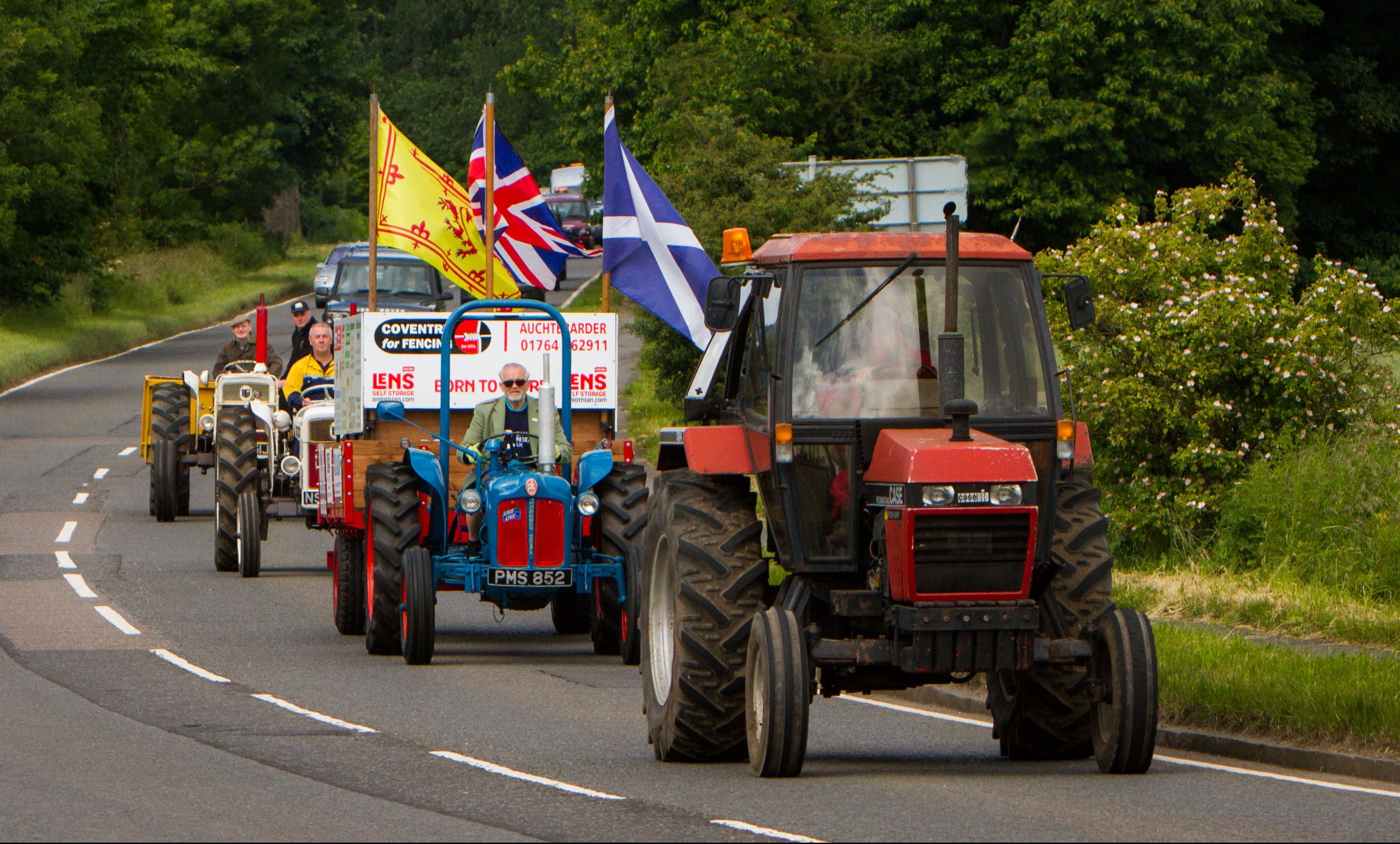 David was escorted by members of DRM Machinery Club.