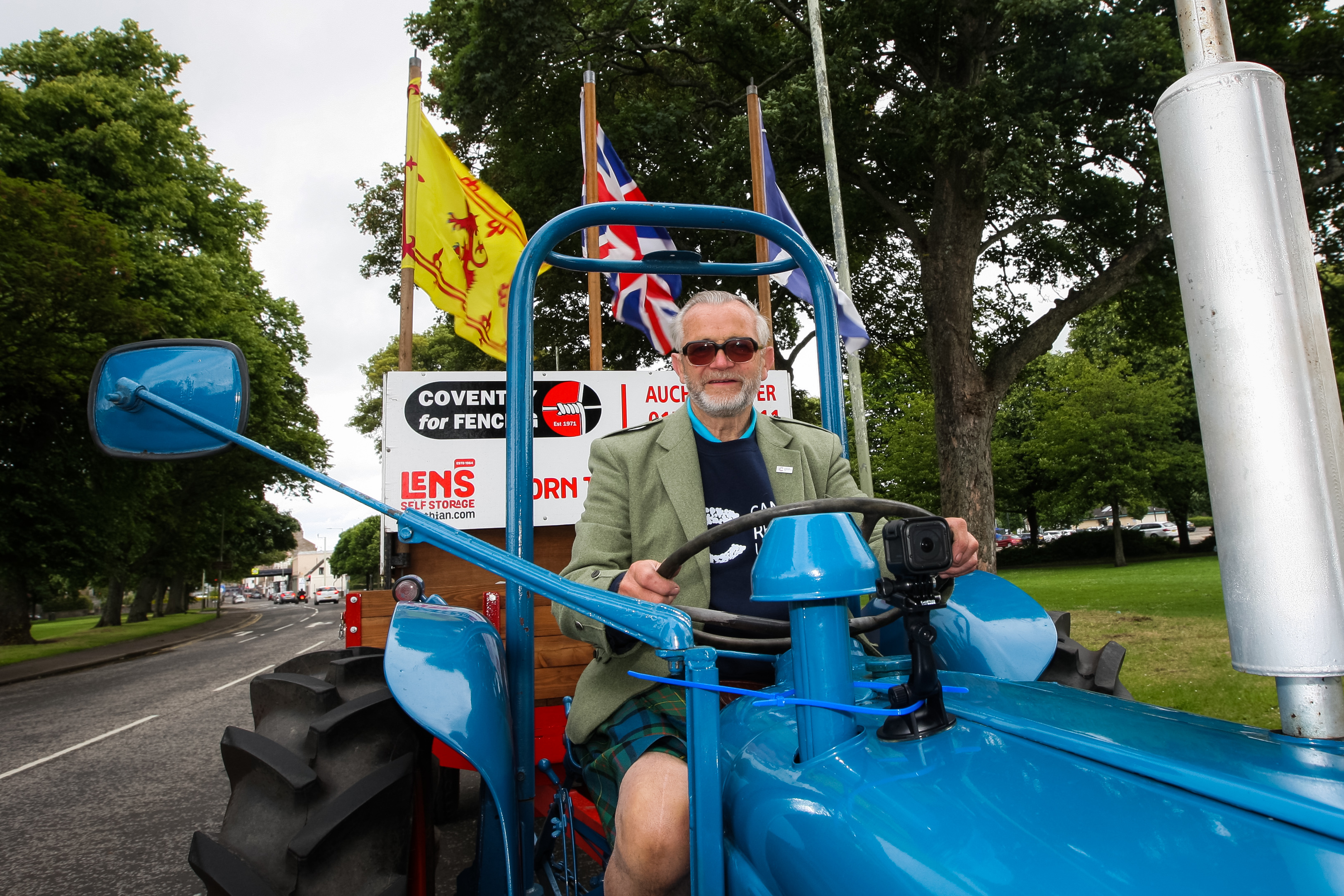 David has previously driven from John O' Groats to Land's End in the tractor.