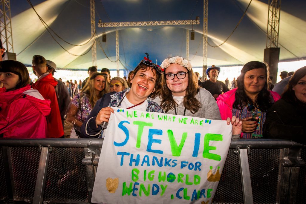 Courier News - Perth - Jamie Buchan Story. Pictures from Saturday's T in the Park event. Picture shows fans in the crowd during performance by Stevie McCrorie at King Tut's Wah Wah Tent. T in the Park site, Strathallan Estate, Auchterarder. Saturday 9th July 2016.