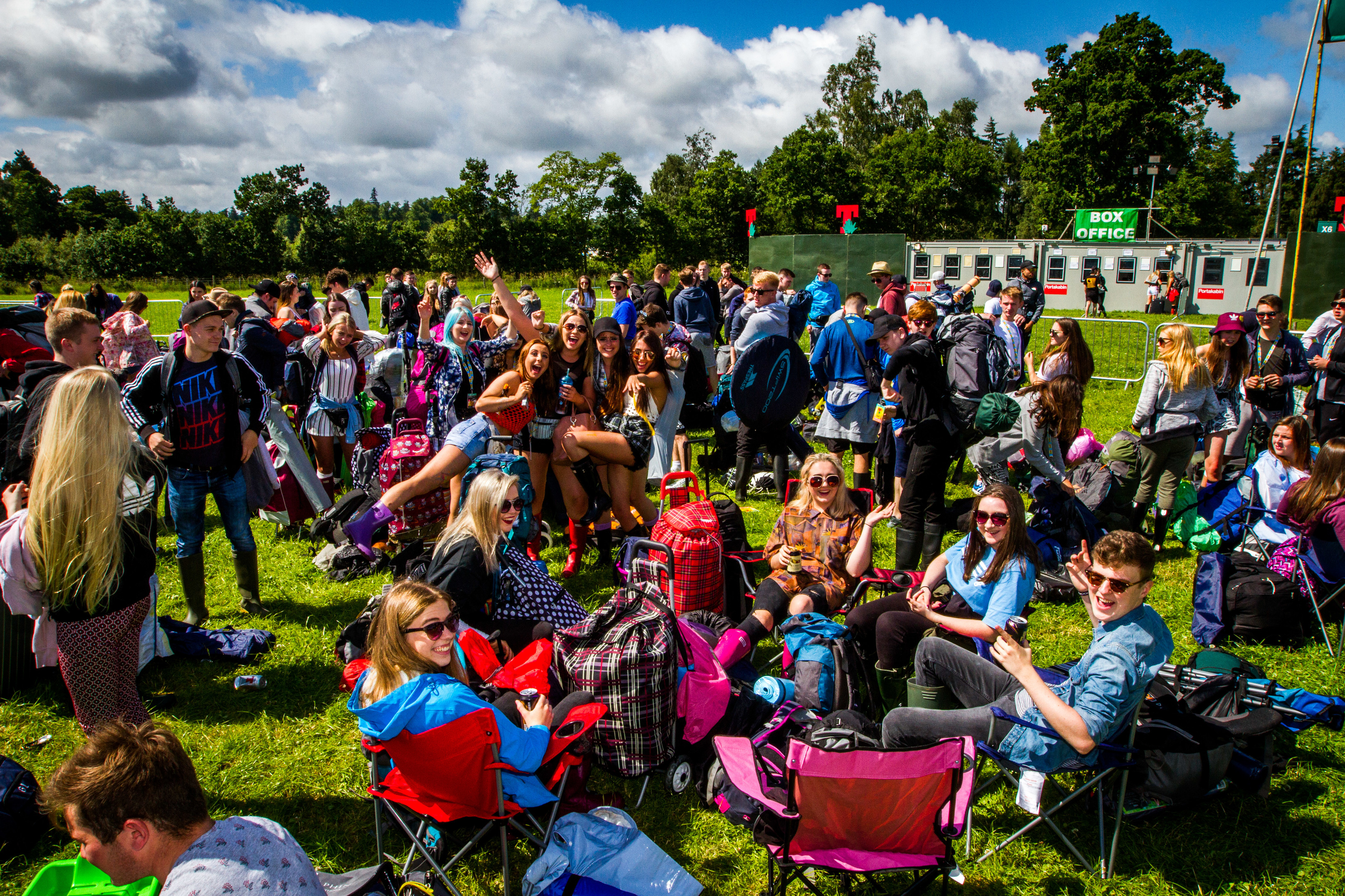 Campers at T in the Park.