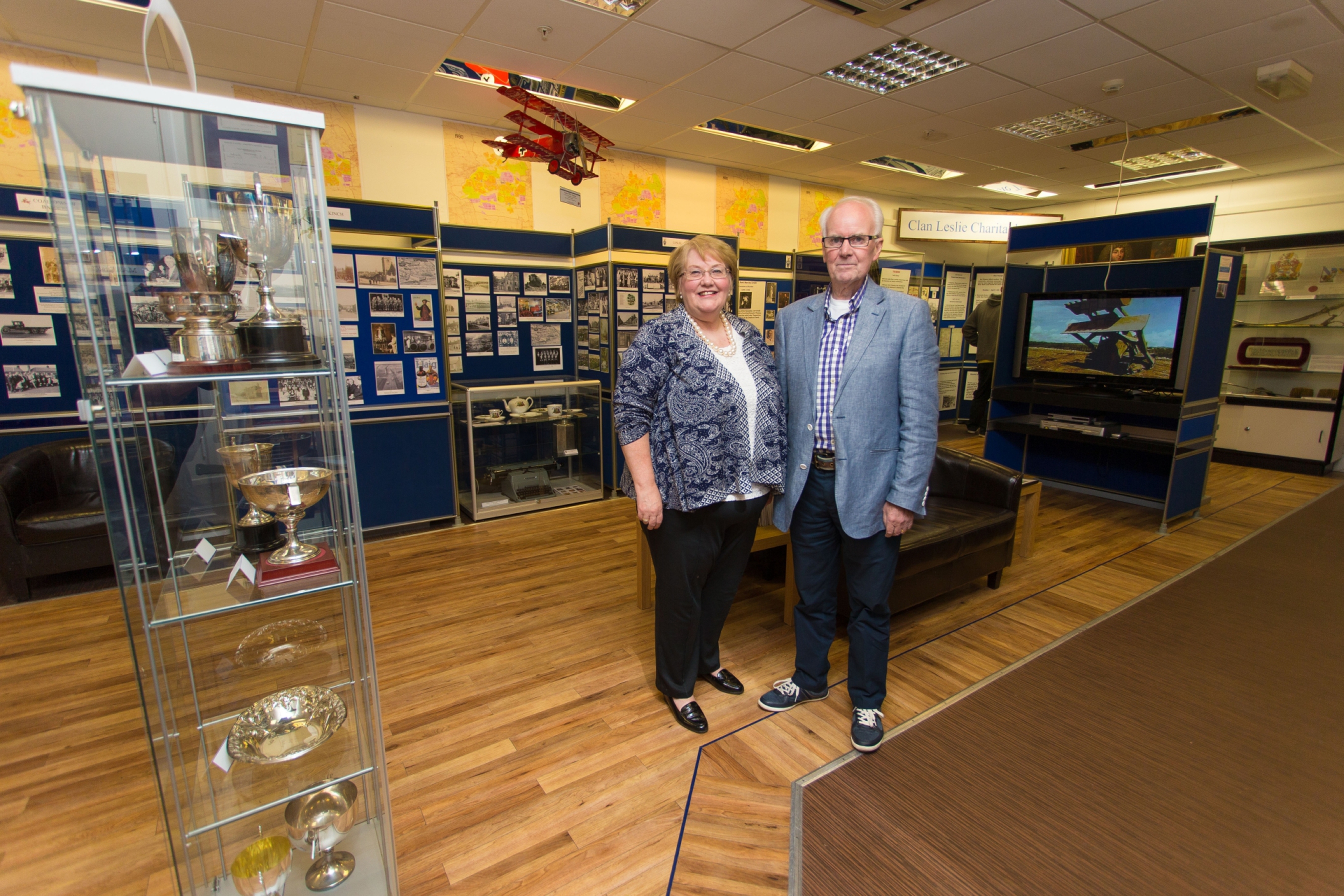 Founder Linda Ballingall and trustee David Brown at the heritage centre which has closed after 10 years.