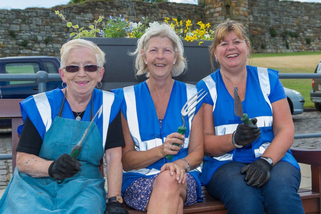 Pictured: Marysia Denyer, Christine Hulbert and Barbara Boyd from St Andrews in Bloom 