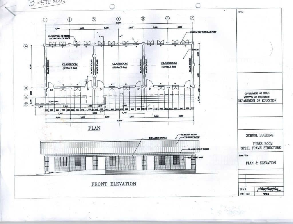 Plans for the new school