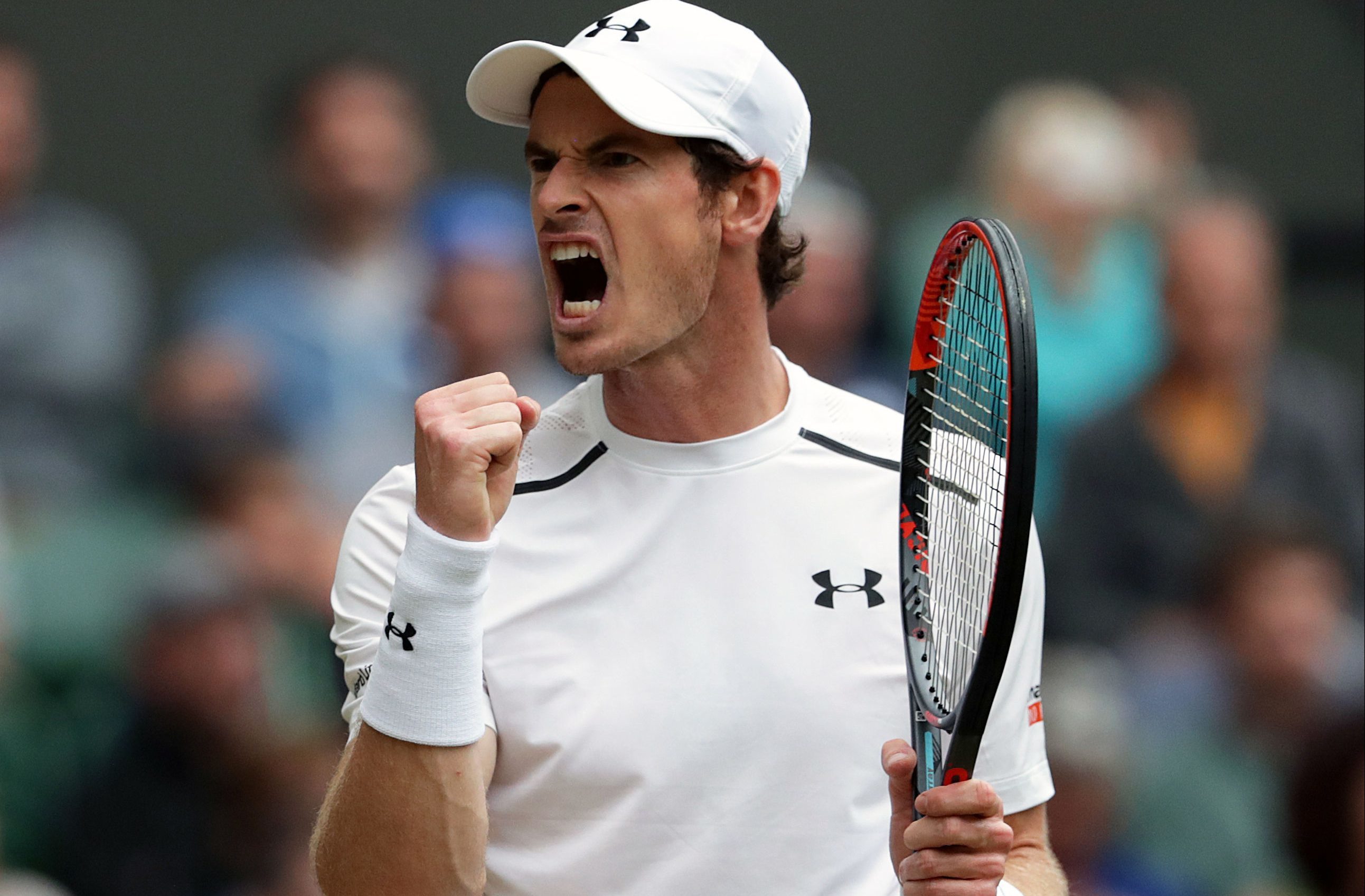 Andy Murray during his match against Nick Kyrgios.