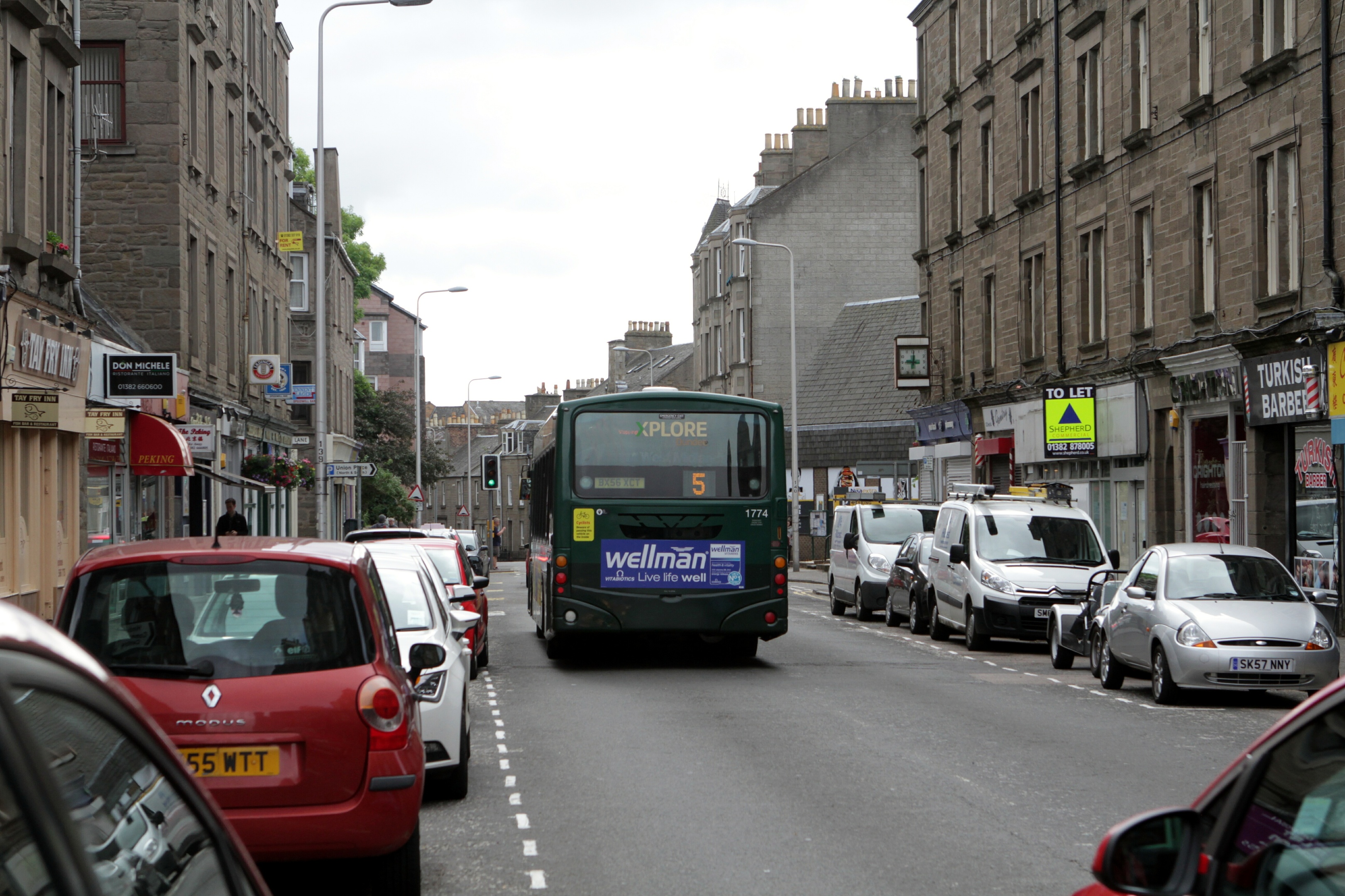 Buses are being diverted from Perth Road.