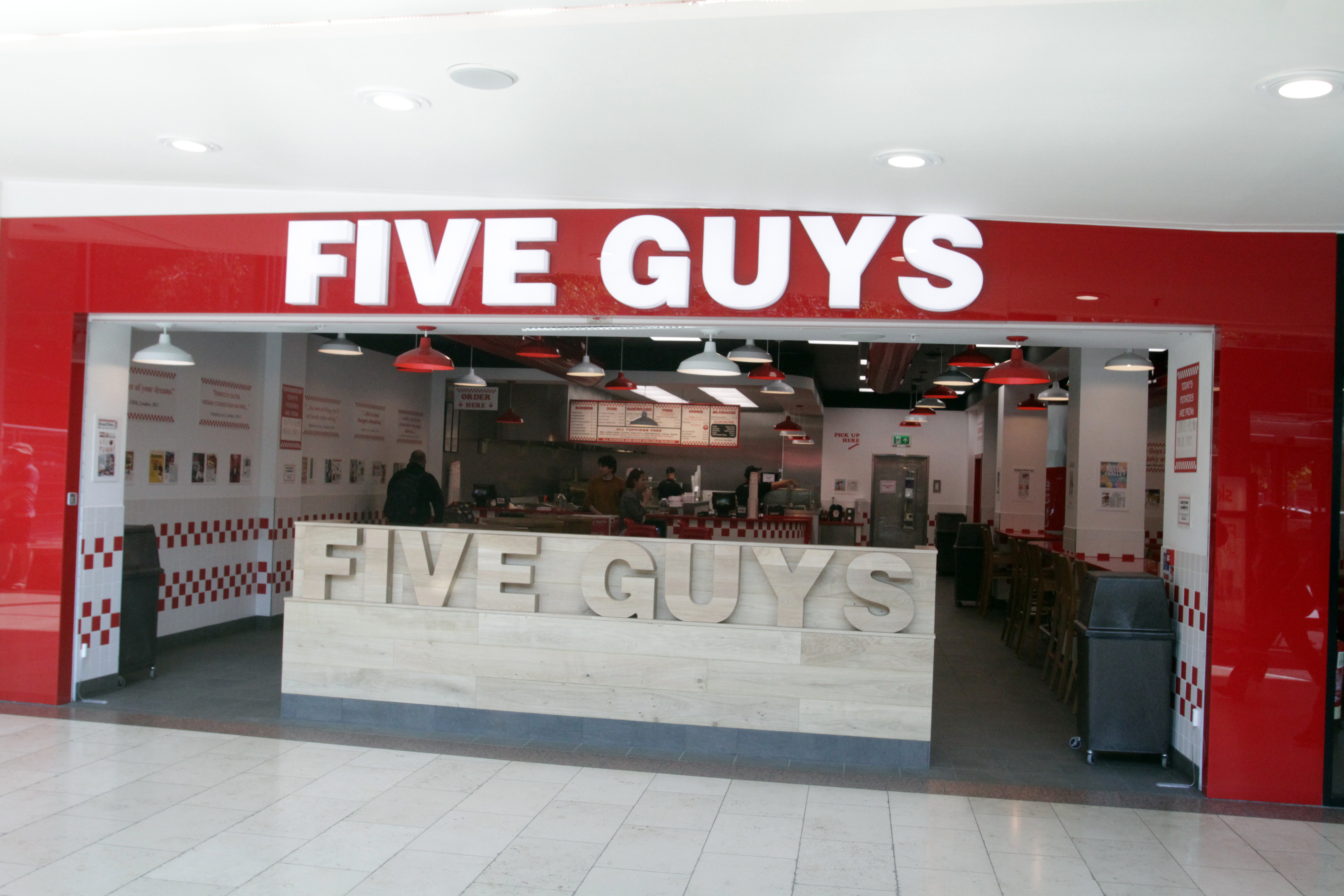 Five Guys in the Overgate Shopping Centre.