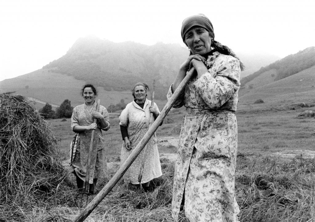 Haymaking, Soviet Republic of Georgia, summer of 1989.