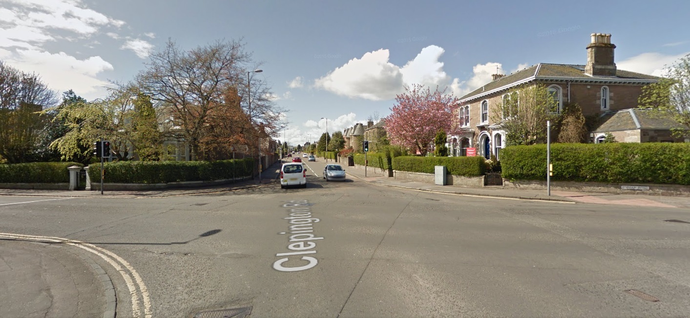 The junction at Clepington Road and Forfar Road