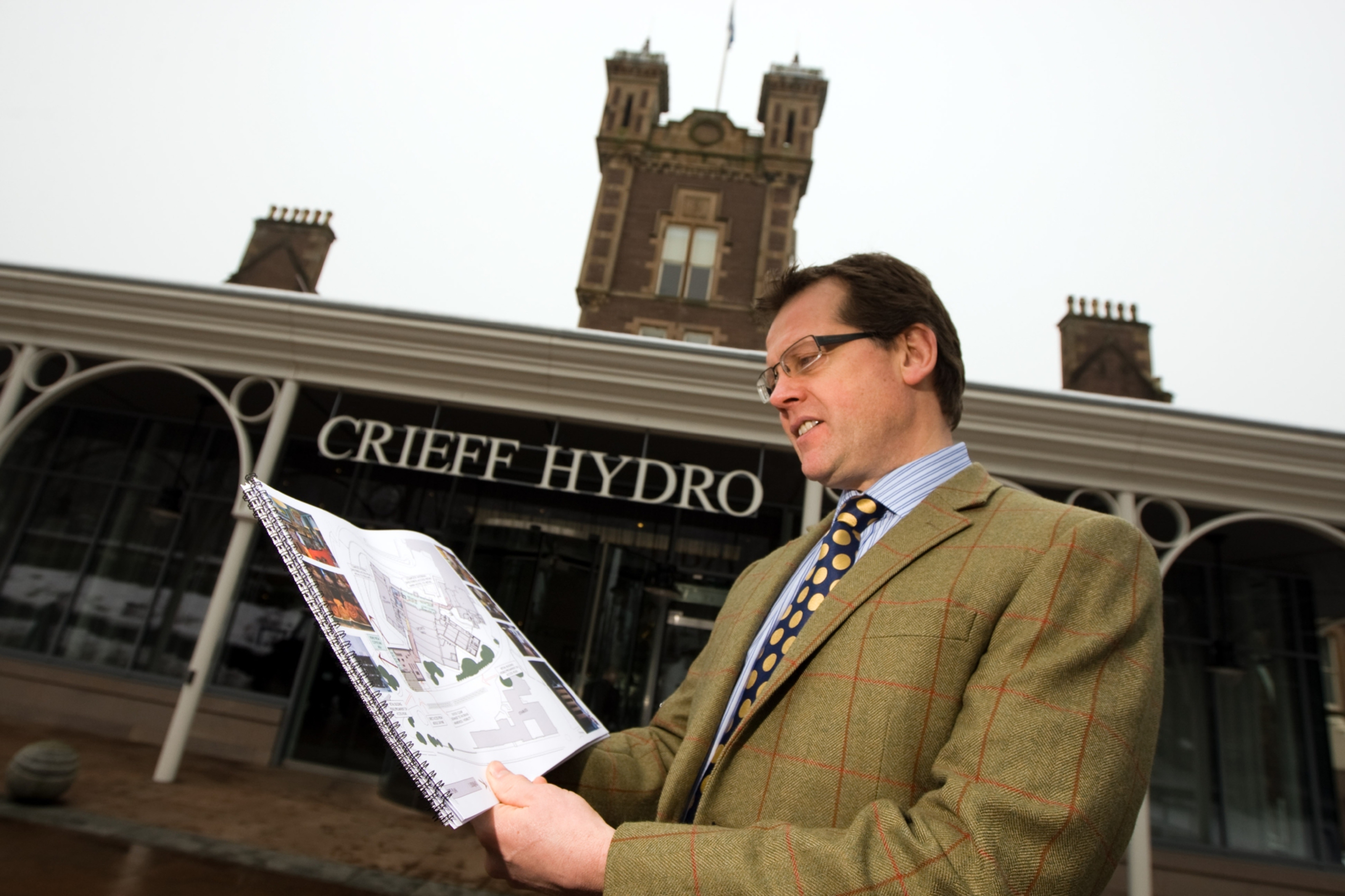 Stephen Leckie, Chief Executive at Crieff Hydro with development plans.