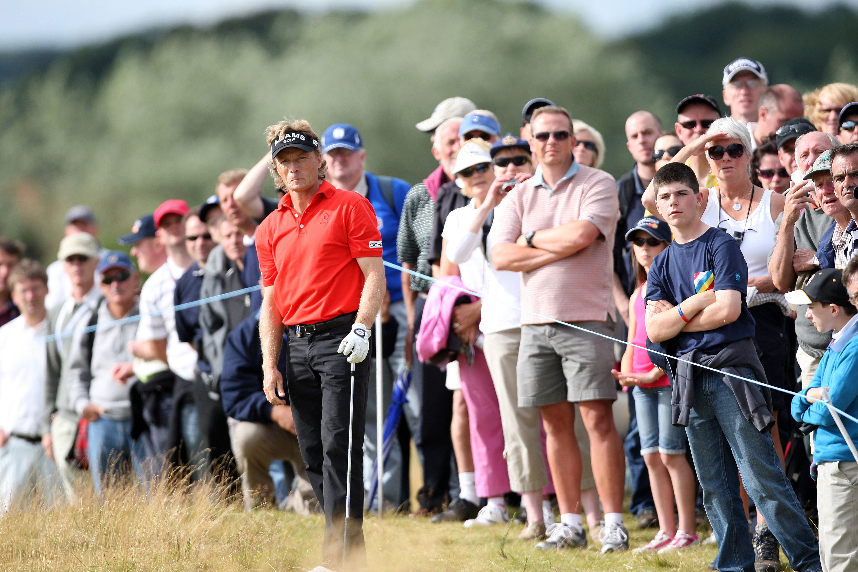 Bernhard Langer during his 2010 Senior Open win at Carnoustie.