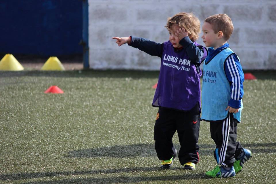 Children at play during a Links Park Community Trust session