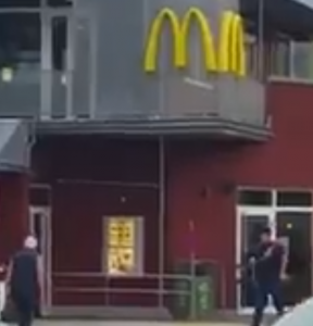 Man appears to open fire outside McDonald's in Munich.