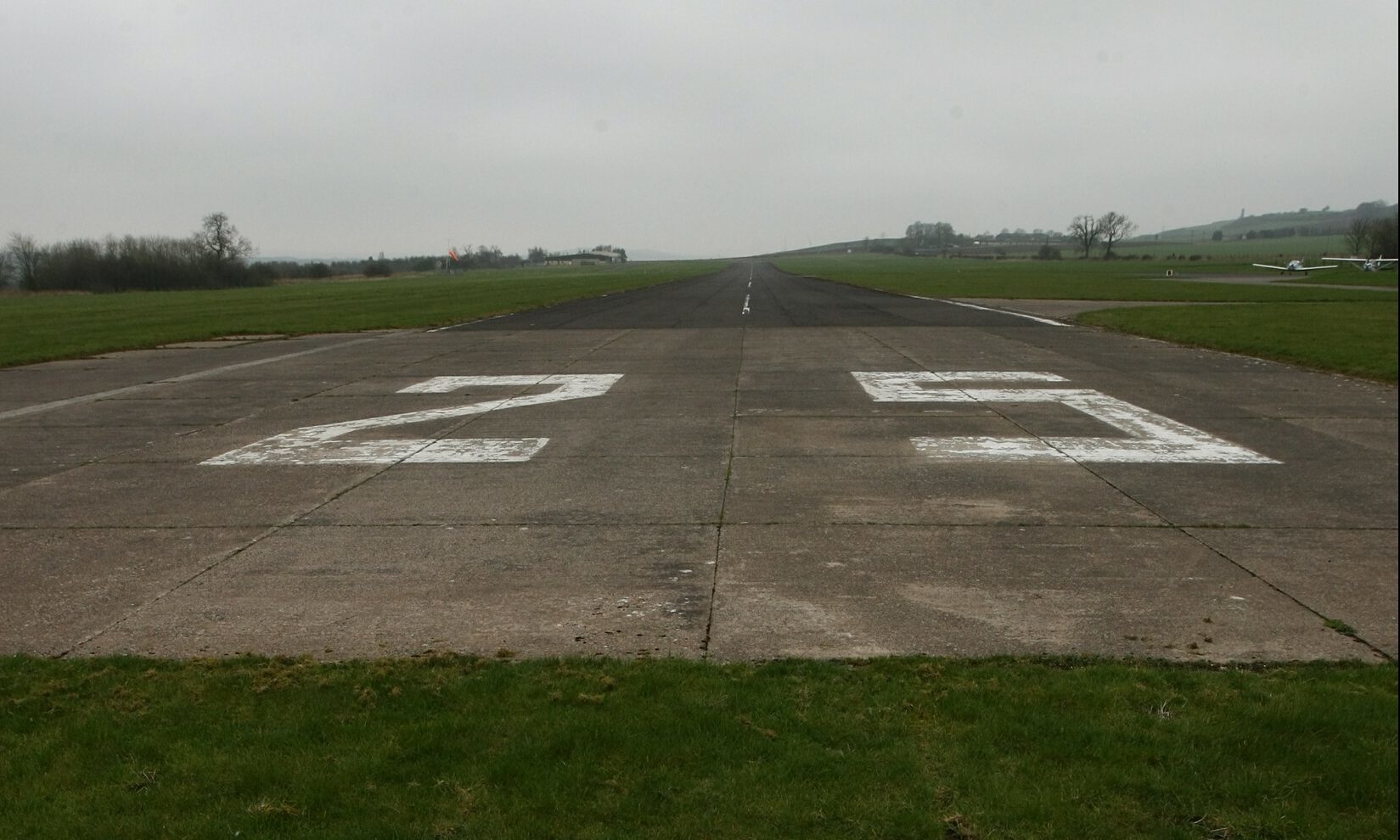 The runway at Fife Airport.