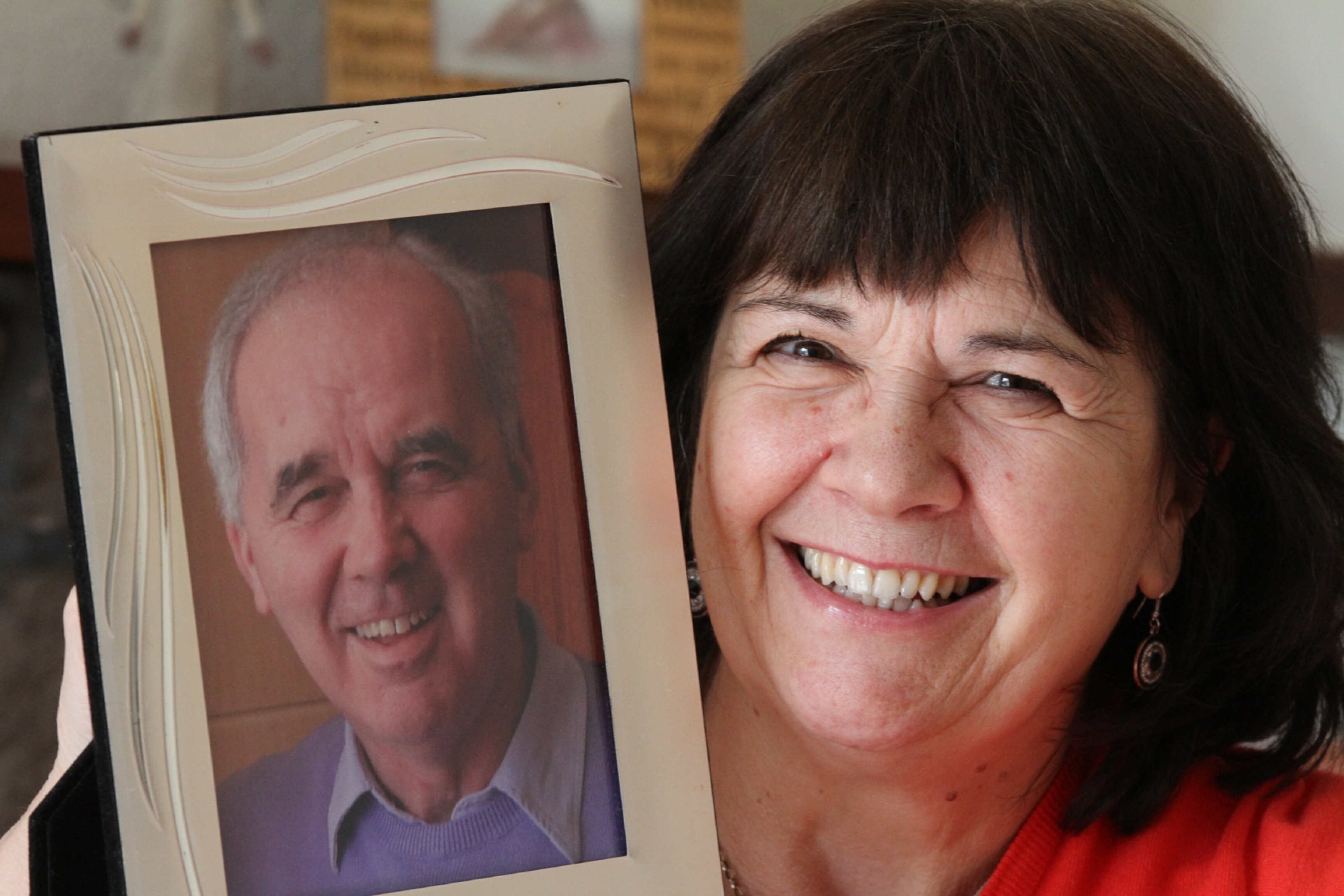 Amanda Kopel with her late husband Frank.