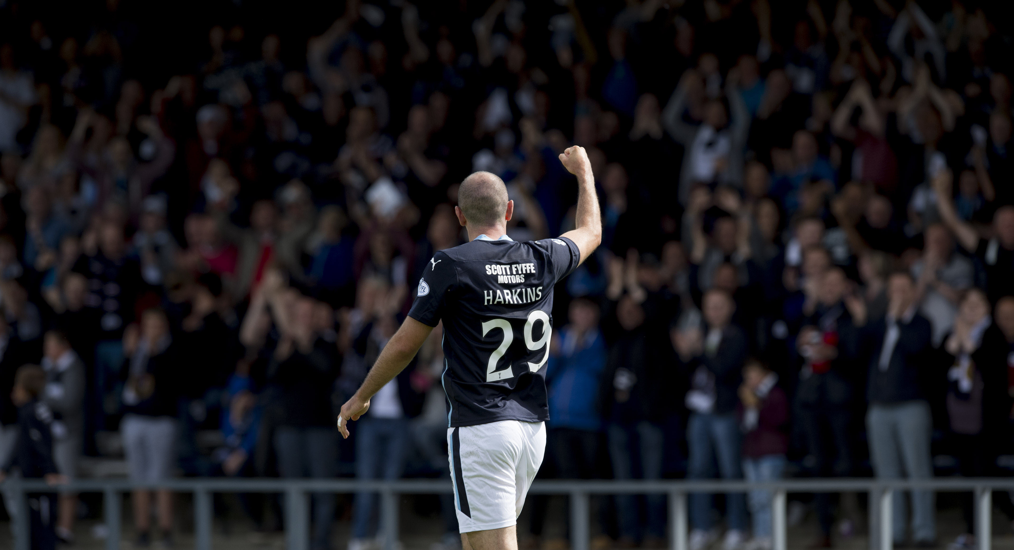 Gary Harkins enjoyed a great relationship with Dundee fans.