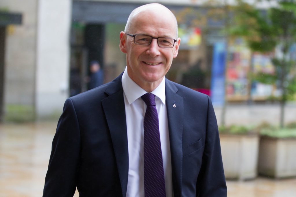 Education secretary John Swinney praised pupils.