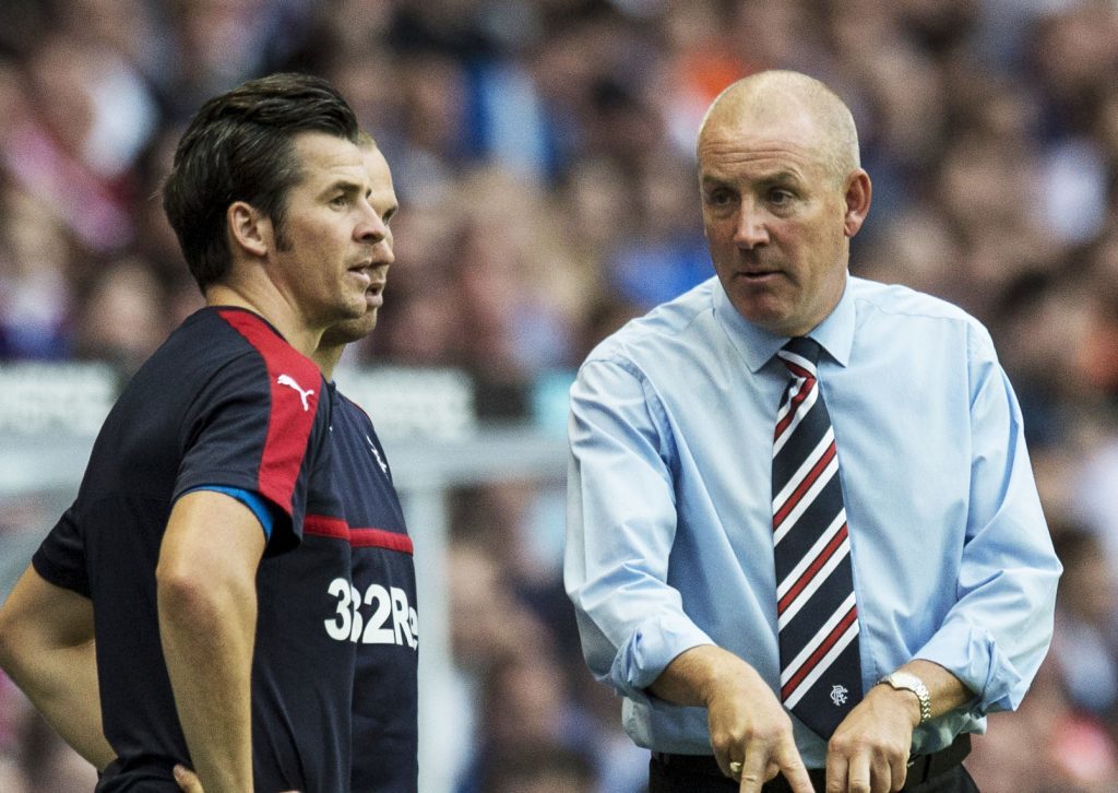 Joey Barton and Mark Warburton in the days when they were on speaking terms.
