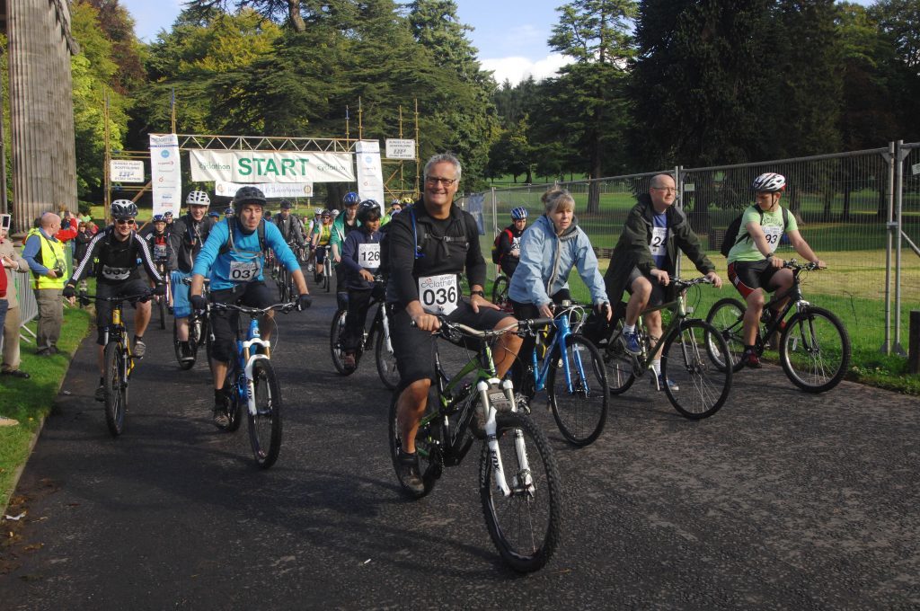 The start of the 2015 Dundee Cyclathon.