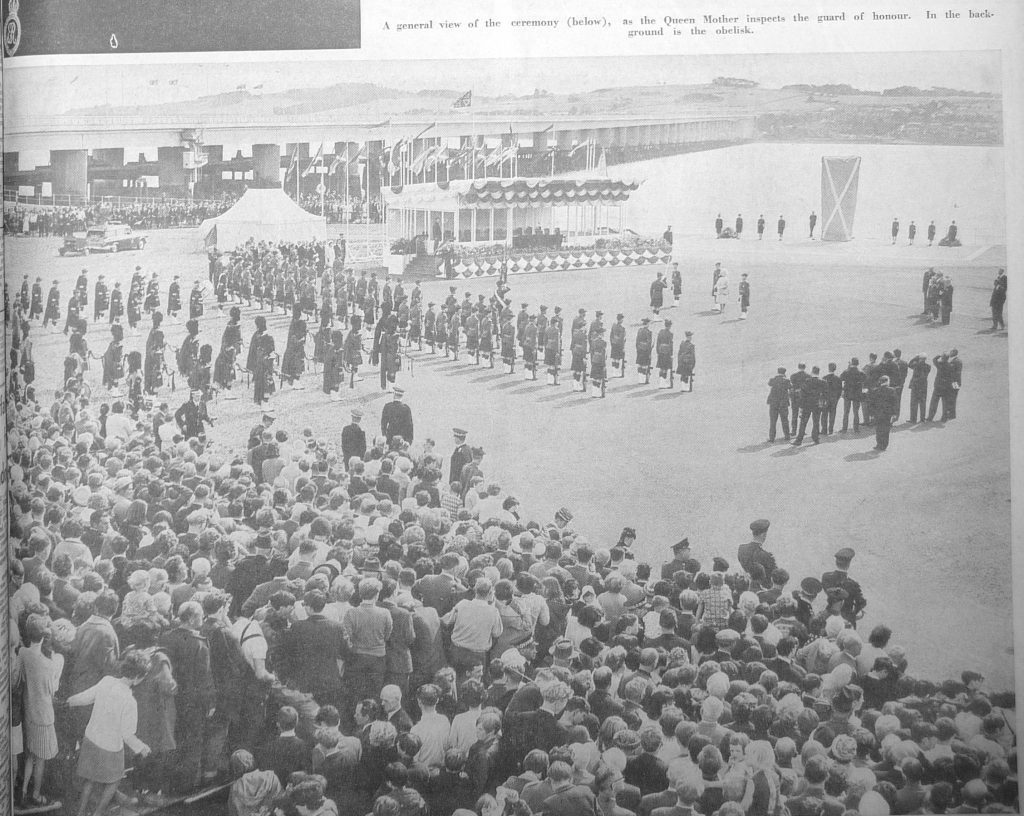 The scenes as the Queen Mother opened the bridge