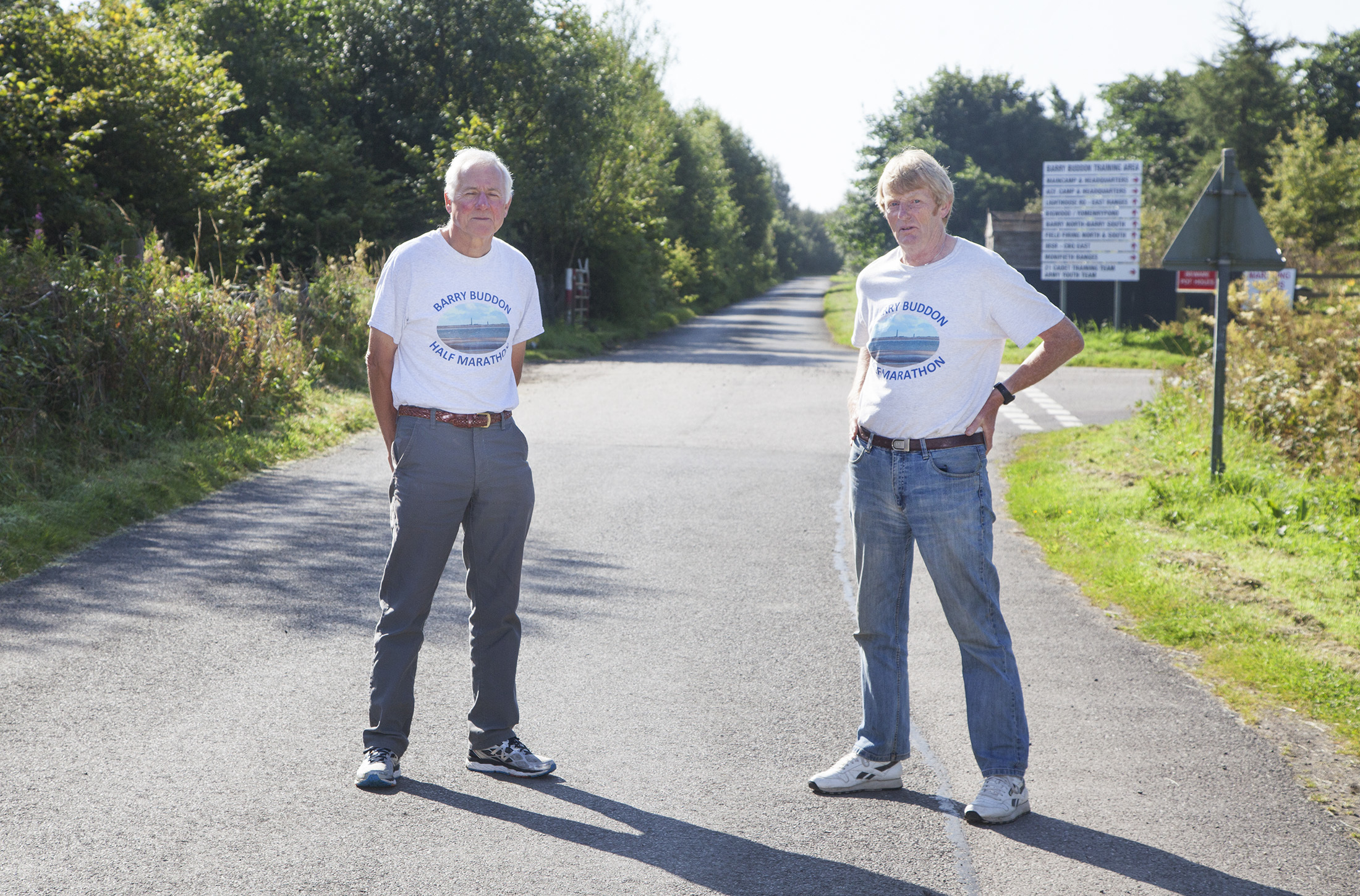 Event organisers Dave Hamilton(left) and Alan Lawson at Barry Buddon